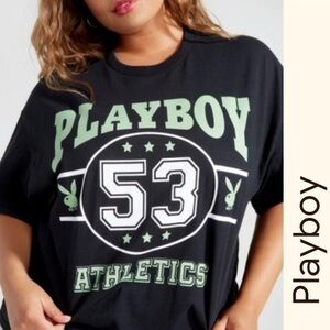 Playboy Athletics Varsity‎ Graphic Tee